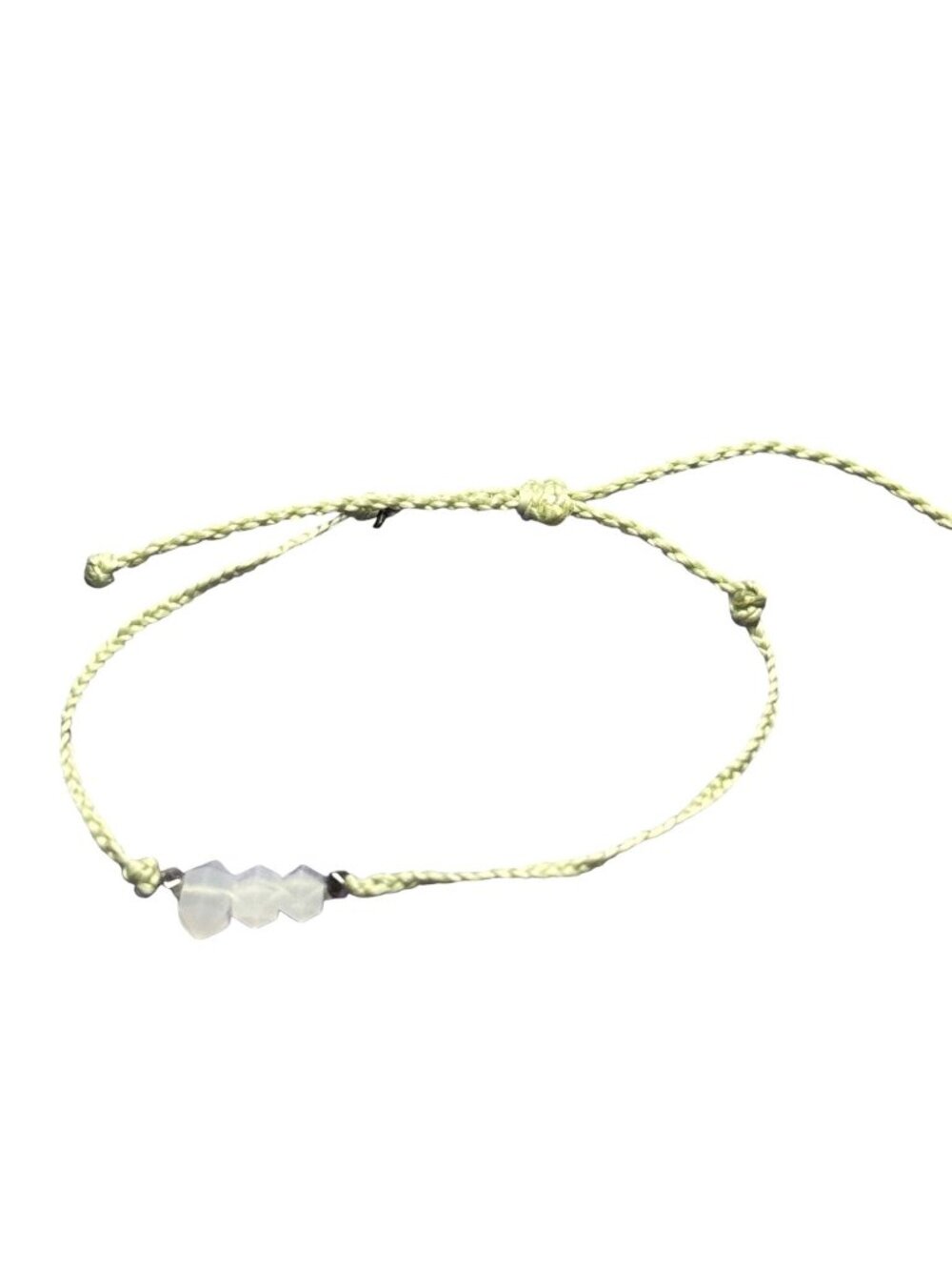 Pura Vida Green Cord Adjustable Bracelet Beaded